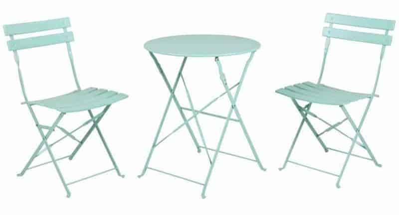 teal bistro set